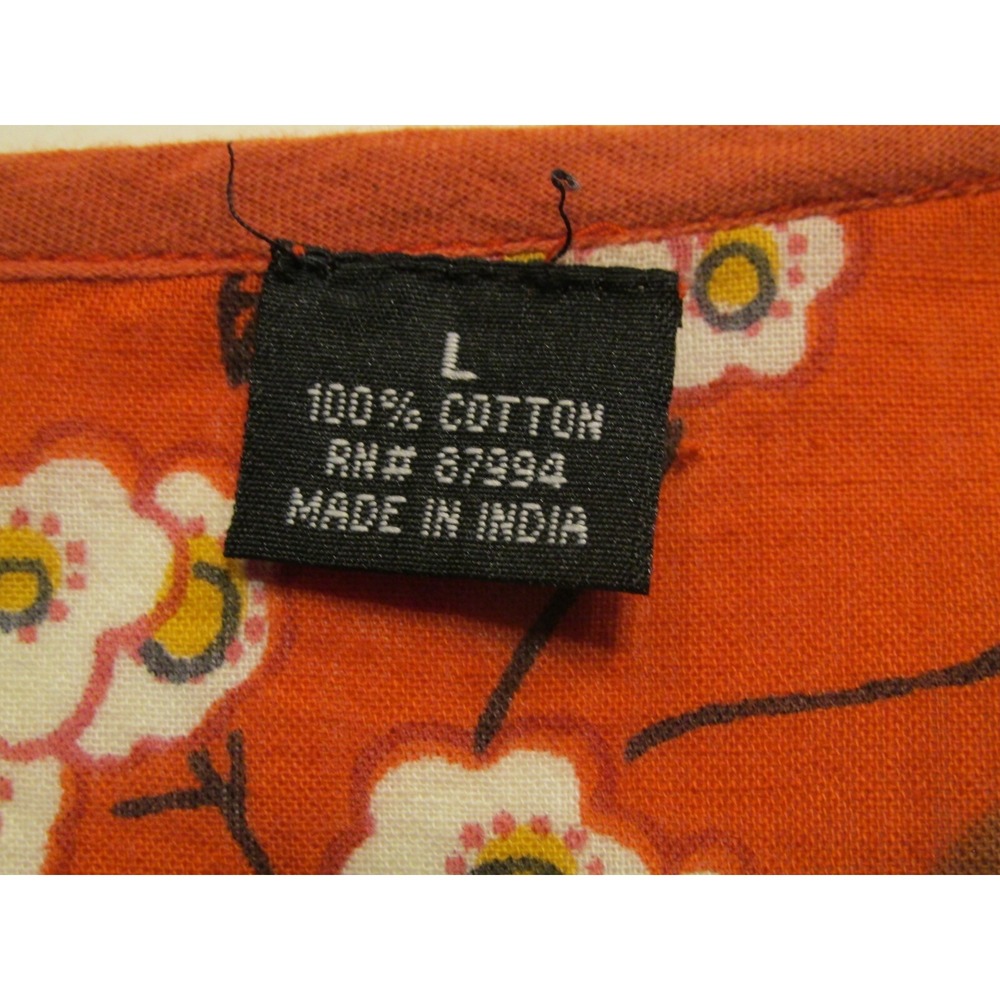 Tunic Top Boho Patchwork Women Large Multicolor Flowy Whimsical Cotton Hippie - Picture 5 of 10